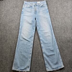 AG Adriano Goldschmied Jeans Kora Women's 27 Light Wash High Rise Wide Leg